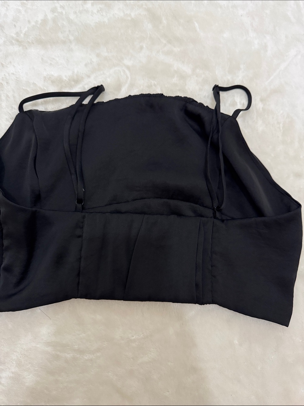 Wilfred Black Spaghetti Strap Crop Top - Picture 3 of 3